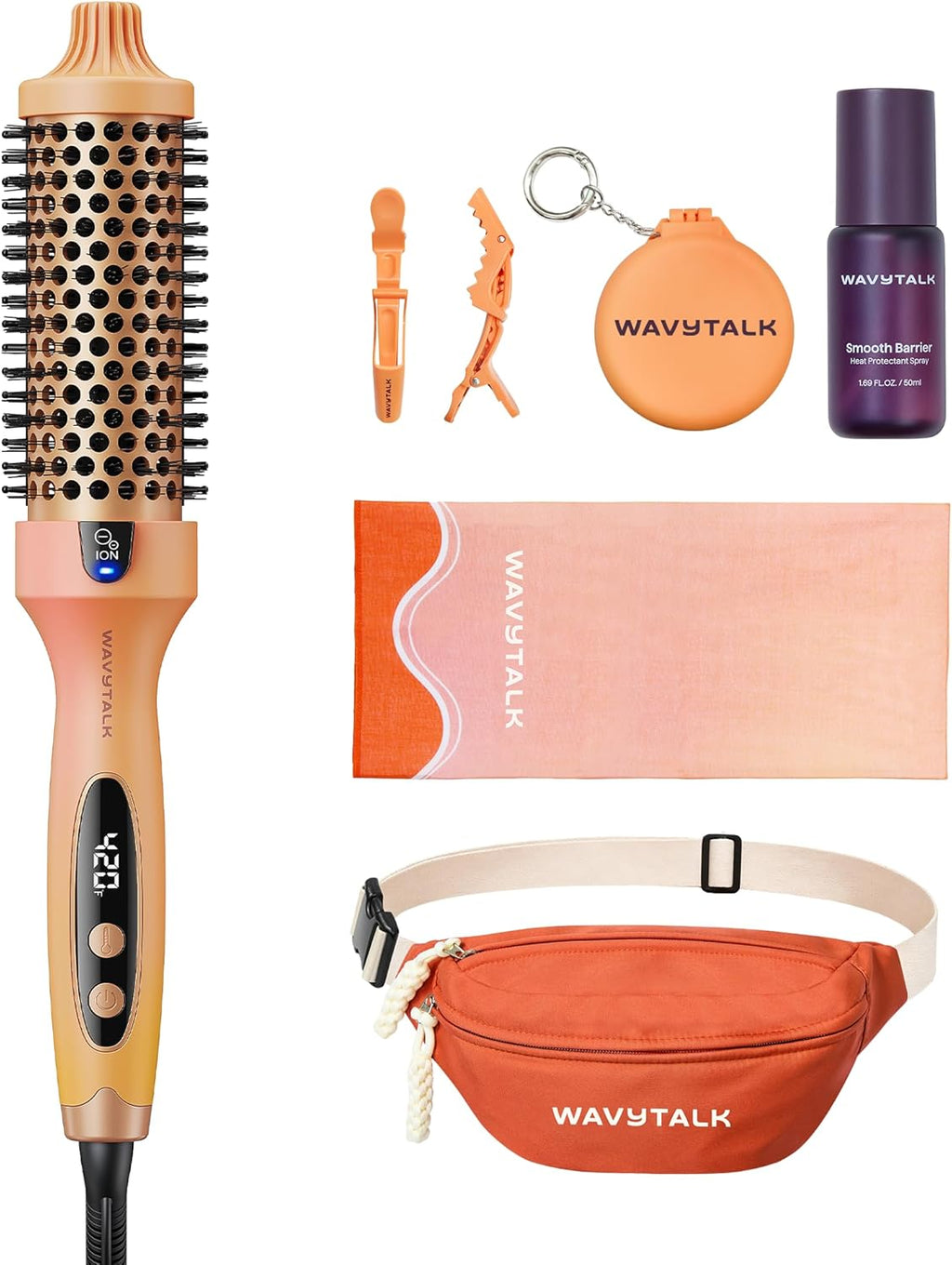 Kit Salón en Casa — Cepillo Térmico + Set de Satín | 8 piezas