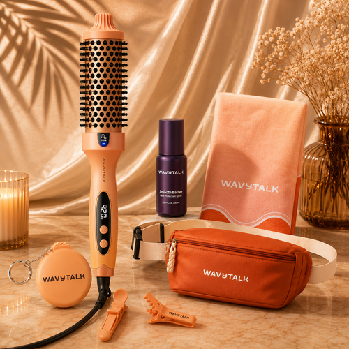 Kit Salón en Casa — Cepillo Térmico + Set de Satín | 8 piezas