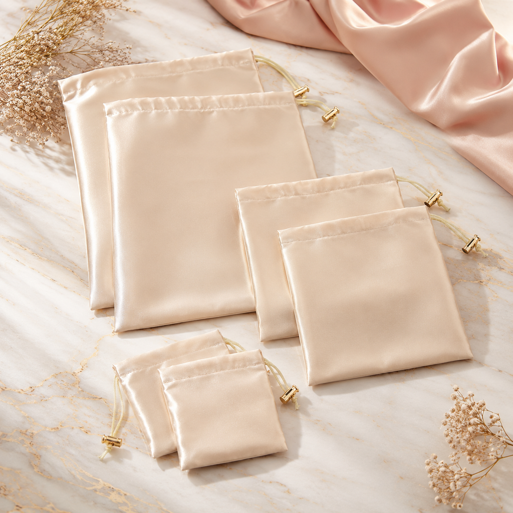 Kit Damas de Honor — Caja de Regalo de 7 Piezas con Bata de Satén