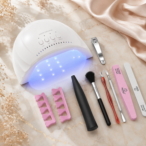 Kit Manicura en Casa — Esmaltes en Gel, Lámpara UV y Removedor